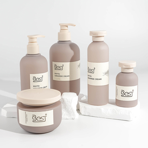 Sang Trọng 100Ml 200Ml 300Ml 500Ml 250G Cảm Ứng Mềm Mại Màu Be HDPE Dầu Gội Đầu Và Điều Hòa Rửa Cơ Thể Và Tay Kem Bao Bì - Product Image 1