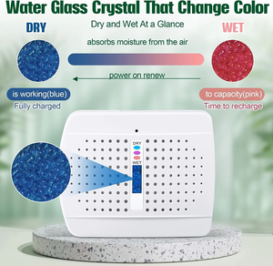 Md637 sạc <span class=keywords><strong>mini</strong></span> Máy hút ẩm cho không gian kín, tủ, tủ quần áo và phòng tắm, tái tạo <span class=keywords><strong>Mini</strong></span> Máy hút ẩm - Product Image 3