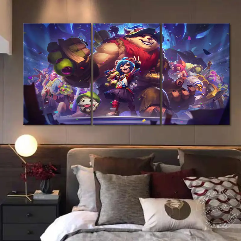 League Of Legends Game Schilderen Muur Cover Canvas Art Muurstickers Woonkamer Decor Verven Voor Interio Wall Art Game poster