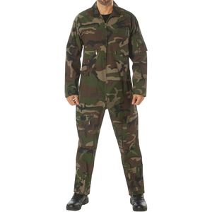 Custom for Hunting Coveralls Camouflage Safety Jumpsuit Winter Protective <b>Waterproof</b> Breathable Polyester Cotton OEM Bulk - Product Image 1