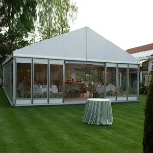 結婚式のための安価な屋外ガラステントキャノピー防水イベントマーキーテント