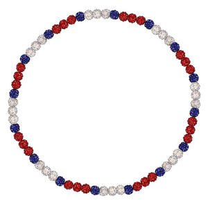 JC 2024คริสตัลฮิปฮอปลูกปัดหินไรน์สโตนบอลเต็มสร้อยคอและสร้อยข้อมือที่มีสีสัน4ขนาดสร้อยคอลูกปัดเบสบอลสำหรับเยาวชน - Product Image 2