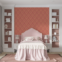 Papier peint vinyle de luxe européen, décoration murale pour intérieur de maison, vente en gros,