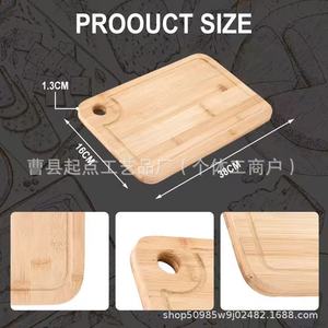 Tabla de cortar de madera rectangular antibacteriana para frutas, carne, verduras, uso en la cocina - Product Image 3