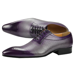 Zapatos de Vestir Formales de Cuero Genuino para Hombre, con Punta en Pico y Cierre de Cordones, para Todas las Temporadas - Opciones en Negro y Marrón Disponibles - Product Image 4
