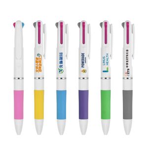 3-in-1 Multicolor Retractable <b>Ballpoint</b> <b>Pen</b> for Kids Custom Logo Personalized Multi-color Plastic Gift <b>Pen</b> - Product Image 3