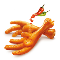 Pieds de poulet frits épicés en boîte, format voyage - Épices fortes, facile à transporter, 320g