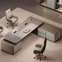 Nouveau mobilier de bureau design moderne en forme de L bureau de luxe boutique de haute qualité pour PDG bureau de direction pour patron