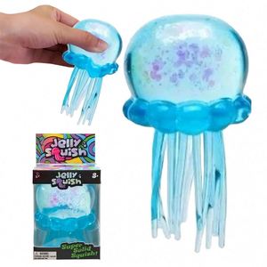 Juguete de Medusas para Jugar en la Playa, Juguete para Apretar, Interacción entre Padres e Hijos al Aire Libre, Alivio del Estrés, Material PU Suave, Diseño Realista con Ventilación - Product Image 1