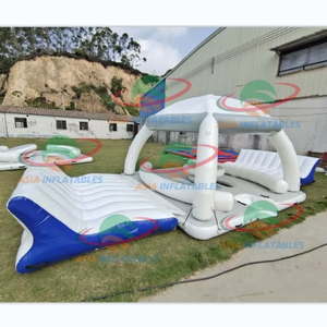 Plataforma Flotante Inflable Personalizada, Isla Flotante Inflable, Cabaña Acuática Inflable con Tienda de Campaña - Product Image 6