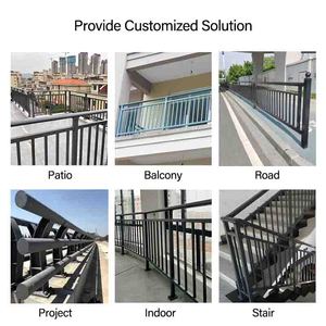 Tùy chỉnh thiết kế hiện đại kim loại nhôm lan can tay vịn cho cầu thang & ban công sử dụng - Product Image 6