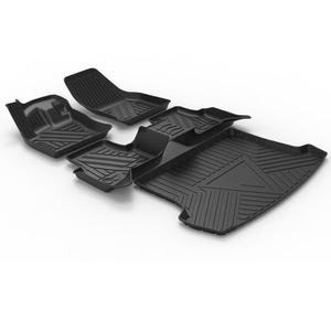 Alfombrillas de TPE 3D duraderas de lujo para todo tipo de clima, revestimiento de carga trasera para VW 2018-2023 - Product Image 1