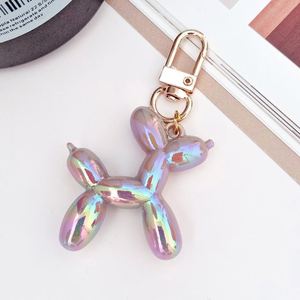 Fashion Art Trendy Laser Balloon Dog Colorful <b>Key</b> <b>Chain</b> Cute Pet Dog Charm Keychain for Women Handbag Jewelry Cartoon - Product Image 6