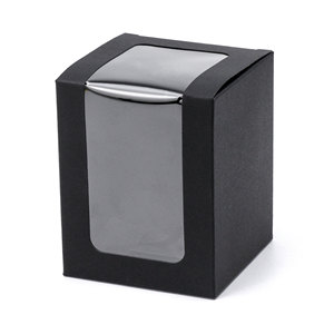 กล่องบรรจุภัณฑ์เทียนหอมทรงสี่เหลี่ยมผืนผ้า ผลิตจากเยื่อไม้ รีไซเคิลได้ กลิ่นหอม  หน้าต่างใส ปรับแต่งได้ พิมพ์ดิจิทัล  โรงงาน Baoren ผลิตโดยตรง - Product Image 1