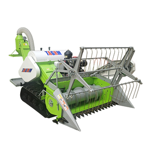 Automatic Clawer Type Rice Wheat Harvesting Machine Agriculture Forage Paddy Crop Grain Silage Tractor Wheat Harvesters Rice <b>Pad</b> - Product Image 1