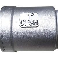 Vanne de retenue manuelle à filetage femelle verticale en acier inoxydable 316 PN16 DN25 BSPP pour l'eau, marque KXC