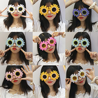Nouvelle arrivée en gros nouvelle mode à la mode décoration mignonne femmes enfants fleur pas cher en plastique fête lunettes de soleil