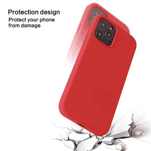 Pour iPhone 13 coque arrière en caoutchouc microfibre caoutchouc Silicone liquide coque de téléphone pour iPhone 13 12 11 14 Pro Max - Product Image 3