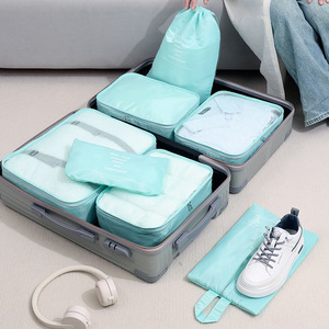 Hot Bán 7Pcs Nén Hành Lý Tổ Chức Túi Du Lịch Không Thấm Nước Đóng Gói Khối Trọng Lượng Nhẹ Du Lịch Túi Tổ Chức - Product Image 2