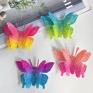 BELLEWORLD-accesorios para el cabello de estilo coreano para niños, accesorios para el cabello de simulación tridimensional con purpurina, mariposa, clip para el pelo de bebé, lazos para el pelo - Product Image 6