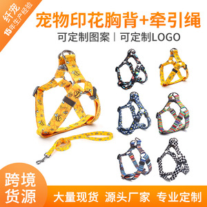 Harnais et laisse pour chien, en polyester, pour chiens de petite et moyenne taille, pour la promenade et l'entraînement en extérieur - Product Image 5