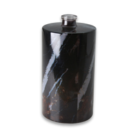 Vente en gros de flacon de parfum Service OEM 50 ml rond en verre dépoli 50 ml noir brun 100ml flacon de parfum