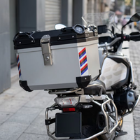 Superbe boîte arrière de moto en alliage d'aluminium 45L à dégagement rapide, étanche, antivol et antichoc – Édition Spéciale Septembre