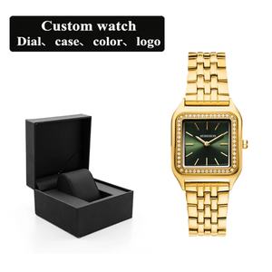 Relojes de Mujer al por Mayor, Cuadrados, de Acero Inoxidable, Sencillos y Elegantes, de 16 mm, Reloj de Lujo para Mujer, para Moda y Negocios - Product Image 4