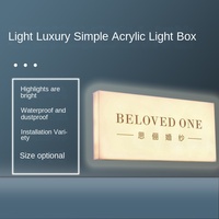 Letrero Luminoso LED Acrílico Cuadrado de Aluminio Impermeable para Exteriores, Ideal para Cafeterías y Tiendas de Té con Leche, 5000cd/m2