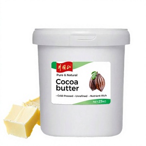Beurre de cacao pur naturel biologique non raffiné pressé à froid HIMVEDA ORGANIC pour la fabrication de cosmétiques et soins de la peau, approvisionnement en vrac Uttar - Product Image 2