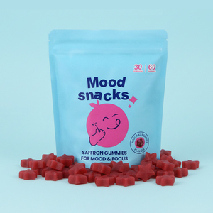 60 Gomitas de Azafrán para Adolescentes, Suplemento Dietético para el Alivio del Estrés <span class=keywords><strong>y</strong></span> la Concentración, Producto de Belleza - Product Image 2