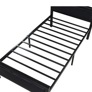 Vendita all'Ingrosso dell'Ultimo Design di Mobili <span class=keywords><strong>per</strong></span> la Casa in Stile Moderno. <span class=keywords><strong>Base</strong></span> <span class=keywords><strong>Letto</strong></span> <span class=keywords><strong>Singolo</strong></span> in Ferro <span class=keywords><strong>per</strong></span> Camera da <span class=keywords><strong>Letto</strong></span>. Testiera in Schiuma PU. - Product Image 5