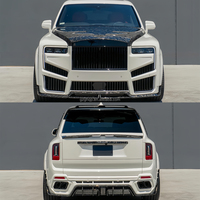 Kit carrosserie complet en fibre de carbone sèche forgée style Mansory pour Rolls-Royce Cullinan 2025 – Pare-chocs avant et arrière, capot, système d'échappement