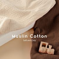 Couvertures d'emmaillotage personnalisées en mousseline pour nouveau-nés, tricotées bio double couche, écologiques, cadeau d'été pour garçons et filles