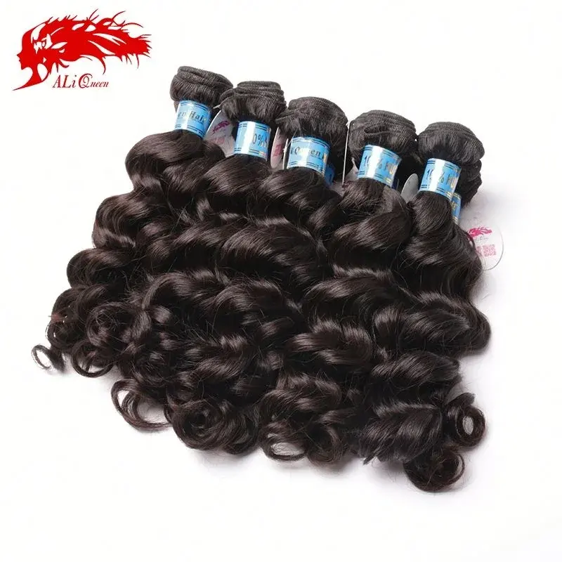 Ali Queen Hair Products New Style Peruvian Hair Bundle Hair Natural Wave