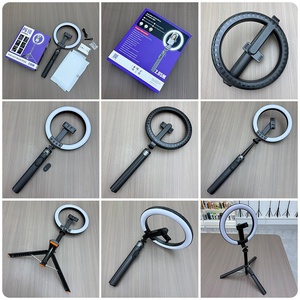 ไม้เซลฟี่พร้อมไฟสำหรับไลฟ์สด พกพาสะดวก ขนาด 10 นิ้ว พร้อมขาตั้งไฟสำหรับถ่ายภาพกลางแจ้ง ควบคุมด้วยรีโมท - Product Image 4