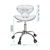 Tabouret de direction ergonomique moderne professionnel réglable avec roulettes et pivotant pour bureau à domicile