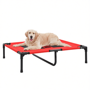 Cama elevada para perros de nailon rectangular para interiores, para todas las estaciones, extraíble y lavable. - Product Image 1