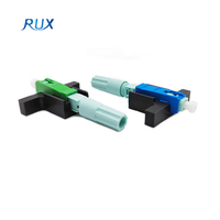 Konektor Fiber Optik Cepat SC/APC SC/UPC, Konektor Instalasi Lapangan Cepat, Konektor Cepat untuk Kabel Drop FTTH