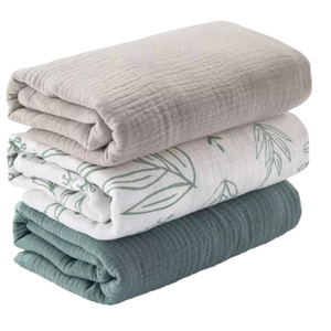 Manta de muselina de algodón estampada de alta calidad para bebé, manta de recepción transpirable suave y ecológica para recién nacido - Product Image 1