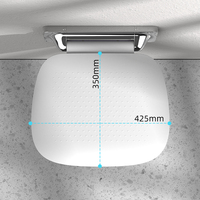 Tabouret de salle de bain pliable contemporain HEXU, chaise de douche murale et banc à chaussures pour entrée, modèle 008-2A