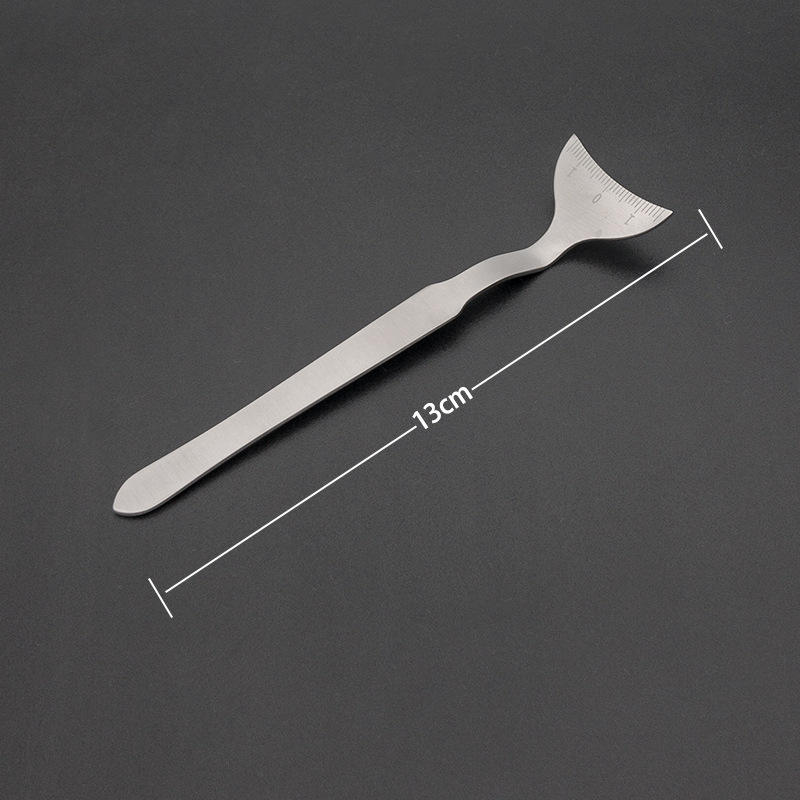 ไม้บรรทัดโค้งสแตนเลส (สเกลคู่)