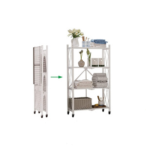 Rak Penyimpanan Dapur Multi-layer, Rak Organizer Balkon/Ruang Tamu yang Dapat Dipindahkan, Rak Keranjang Sayuran untuk Rumah Tangga - Product Image 2
