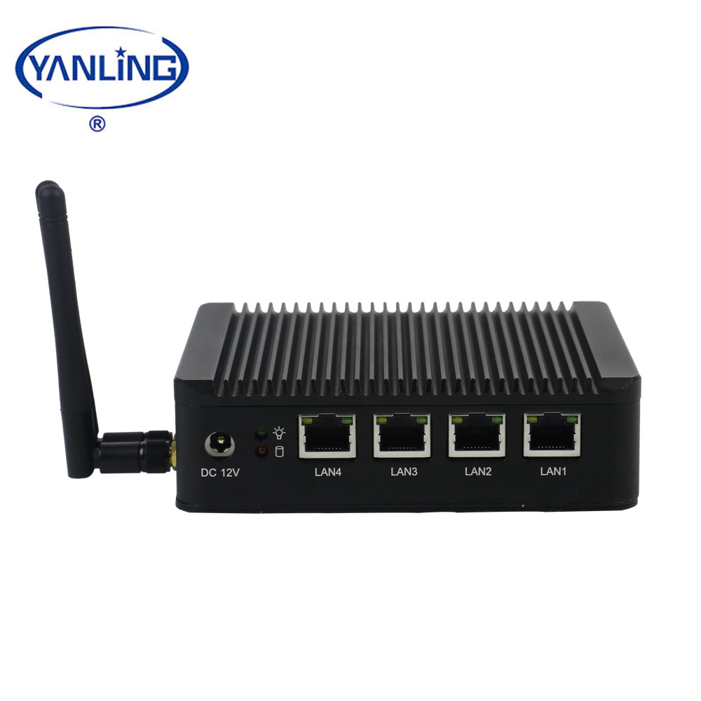 VPN Router IBOX-501 N10 más integrado mini pc J1900 quad core 4 puertos ethernet de la placa base