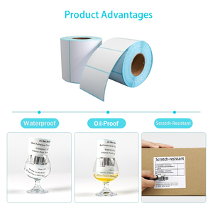 Etiquetas Térmicas de Envío Resistentes al Aceite y a los Arañazos de Primera Calidad, 4" x 6" 2" x 1", Libres de BPA, Etiquetas Adhesivas con Código de Barras Térmicas - Product Image 3
