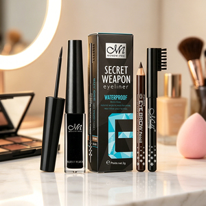 Menow E401 OEM/ODM Marque Privée <span class=keywords><strong>Eyeliner</strong></span> Certifié Halal, Imperméable 24h, Résistant à l'Huile, Végan, Longue Tenue, Façonnant et Nourrissant - Product Image 1