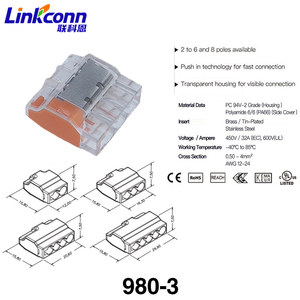 Conector de Cable Mini Seguro, Conector de Terminal de Cable de Empuje, Conexión Rápida con Certificación CE, Accesorios Eléctricos, Conexiones de Cable de 4 mm - Product Image 3