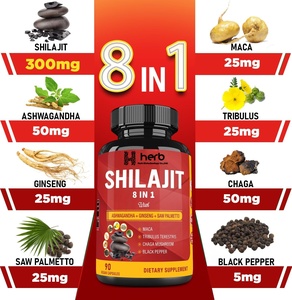Oem/ODM nhãn hiệu riêng Hữu Cơ shilajit viên nang cho hệ thống miễn dịch Hỗ trợ đường miễn phí cho người lớn người đàn ông 24-tháng Thời hạn sử dụng 60 - Product Image 3