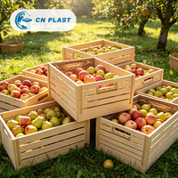 Panier de rangement pliable en plastique imitation bois, bac pliable pour l'organisation de la cuisine, du garde-manger et des placards domestiques