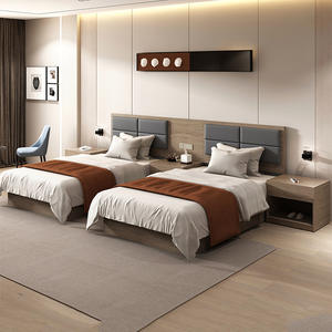 Modern Contemporary King-Size Bedroom Furniture <b>Set</b> High Quality MDF Plywood <b>for</b> Hotels Apartments Schools Dining Areas Villas - Product Image 2